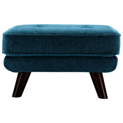 G Plan Vintage The Fifty Three Footstool Fleck Blue